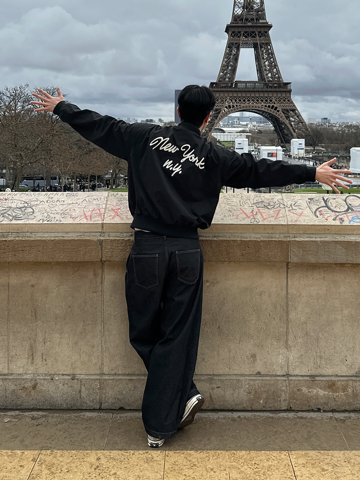 [Paris] New York patch jacket